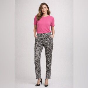 J. McLaughlin Gray and Black Animal Print Jeans- 14- Retail:$185